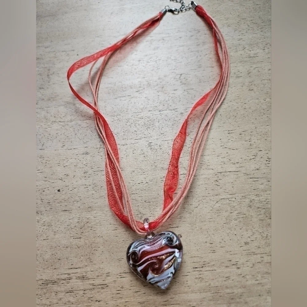 Necklaces, glass and hematite